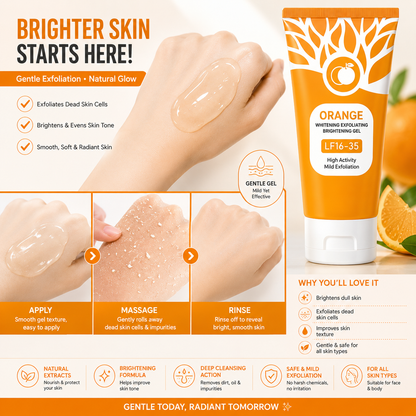 Orange Enzyme Exfoliating Gel – Instant Glow & Flawless Skin!