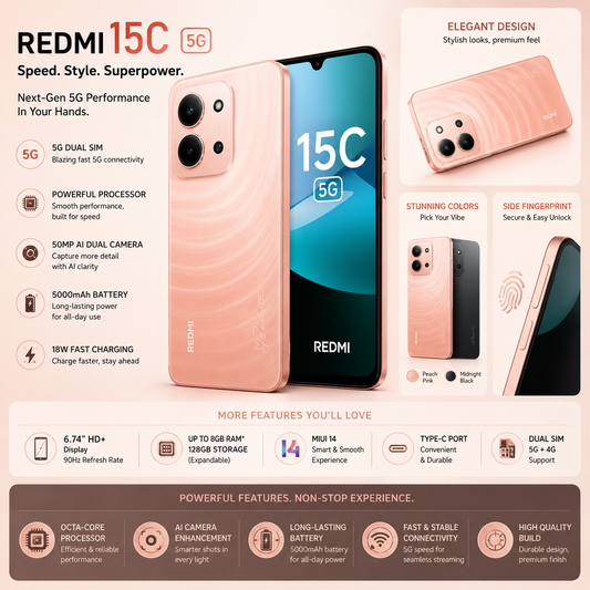 REDMI 15 C 5 G PHONE