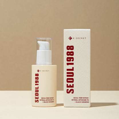 K-SECRET Seoul 1988 Serum: Retinal Liposome 2% + Black Ginseng – Advanced Anti-Aging, Firming, and Wrinkle Care (30ml)