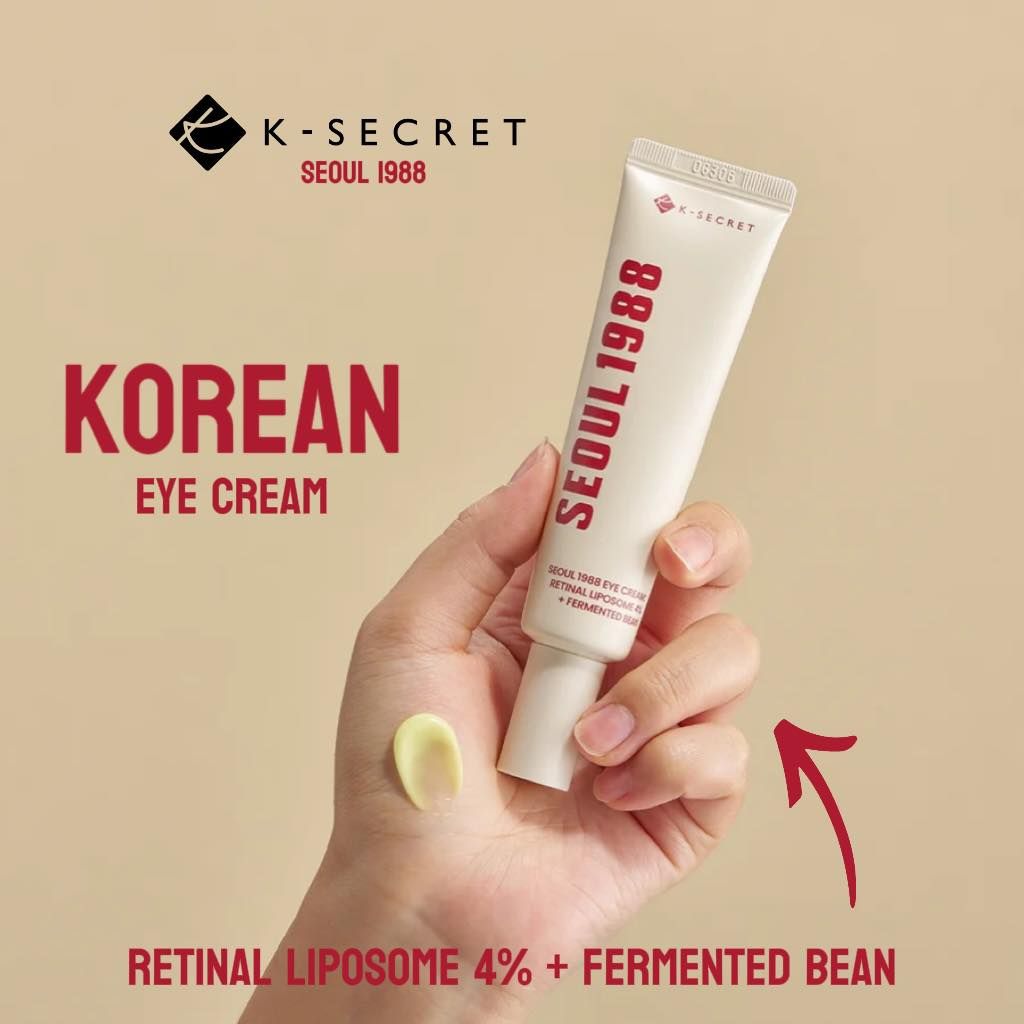 K-SECRET Seoul 1988 Eye Cream – Retinal Liposome 4% Anti-Aging Treatment for Brightening & Firming