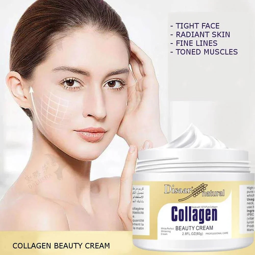 Disaar Collagen Beauty Cream – Firming & Brightening Moisturizer for Smooth, Radiant Skin (100g)