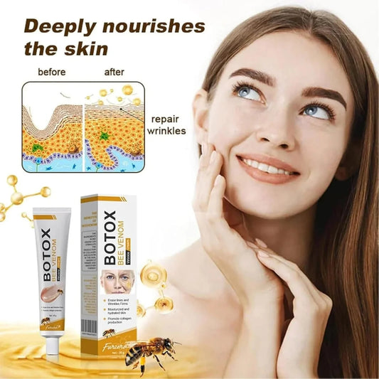 Botox Bee Venom Face Cream – Collagen Boosting Anti-Wrinkle Moisturizer for Skin Tightening